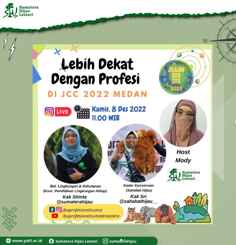 Live Instagram Sahabat Hijau bertema “Lebih Dekat dengan Profesi” pada Jelajah Cita-Cita 2022